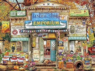 Buffalo Games Amy Stewart General Store Brown's Puzzle 1000 Pieces.. DIAYTAR NIGERIA: Your partner in affordable online retail with reliable delivery across the nation.