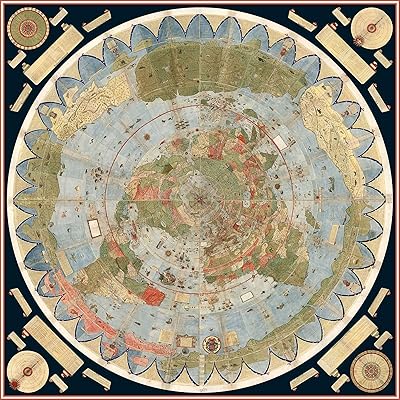 Riley Creative Solutions World Card of the Earth Flat 1587 Urbano Monte Historical Wall poster (3 sizes) (23 "x 23").. Shop smarter, not harder with DIAYTAR NIGERIA - thousands of products at your fingertips with affordable delivery.