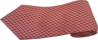 Red geometric pattern tie 100 % Gucci silk for men, red, one size.. Buy better with DIAYTAR Nigeria — the ultimate e-commerce platform in Nigeria.
