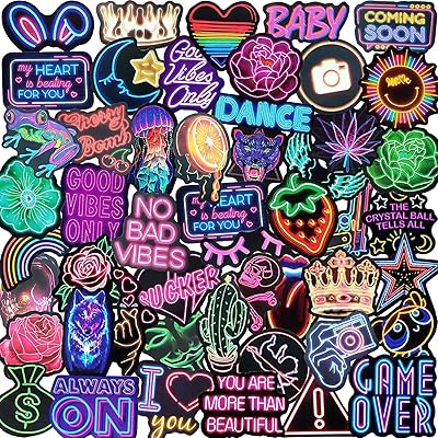 Alikedon Hydro Flask adhesive stickers, 50 pieces of cute cute aesthetic stickers for water bottles, sticker waterproof in terms of laptop, skateboard stickers for children, women, gifts for teenagers.. Experience the power of choice with DIAYTAR NIGERIA's extensive catalog and reliable delivery service.