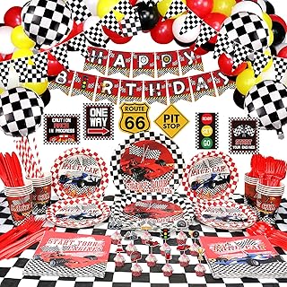 Running car birthday party supplies, Square racing car sets for festive decorations on the theme of boys' car, racing car party supplies for 20 guests (B).. DIAYTAR NIGERIA promises affordability and variety with every purchase, delivered in 5-8 days.