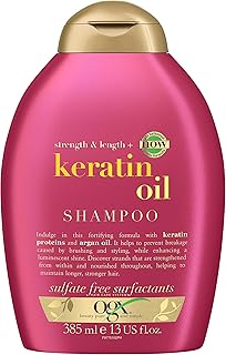 Shampoo anti-frying formula ogx + keratin oil, 385 ml.. DIAYTAR NIGERIA: Where shopping dreams come true with budget-friendly prices and nationwide shipping.