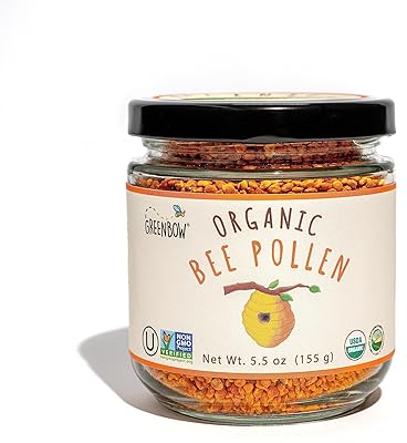 Biological bee pollen Greenbow - 100 % organic, pure and natural bee pollen USDA certified - Sumber rich in protein, vitamins and minerals - GMO -free, Certified Casher, Sans Gluten - 155 g.. Save more, wait less — DIAYTAR Nigeria delivers faster than ever.