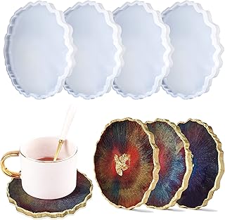 Glass sheds, agate epoxy mussels for the manufacture of artificial agate slices, molding molds in silicone resin for the manufacture of artificial agate slices, sides, table decoration at home, 4 rooms.. DIAYTAR NIGERIA: The marketplace that brings affordable products to every Nigerian home in under 8 days.