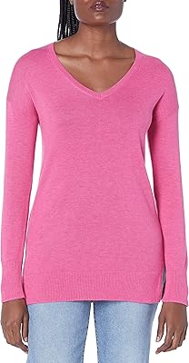 Amazon Essentials Light tunic sweater with long sleeves and V -neck for women (available in large size), Pink with dots, L.. Shop with purpose at DIAYTAR NIGERIA and receive your purchases at unbeatable prices within the week.