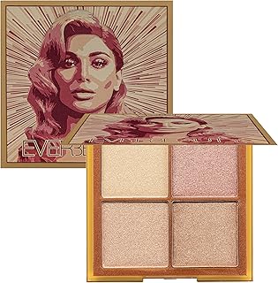 Ever Beauty Glow Obsessions Mini palette of eyeshadows for the face, highlighting, cosmetics, 4 shades of colors, makeup palette for eyes, face and eyes (average light).. Shop from anywhere in Nigeria with DIAYTAR's extensive selection and budget-friendly shipping options.