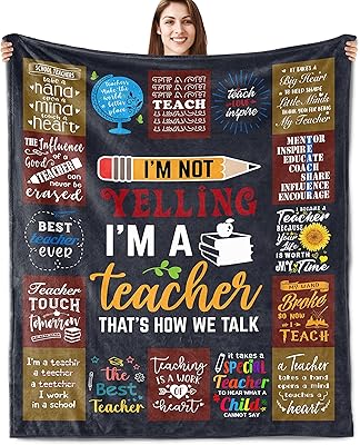 Cover Gift of Assessment of Scofolo teachers, best teacher gift for women, student teacher gift for the start of the school year, Mother's Day, teachers' day and 50 x 60 inch retirement.. Affordable choices, delivered fast — that's the DIAYTAR Nigeria promise.