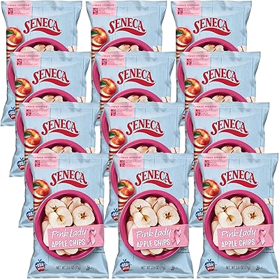 Seneca Pink Lady Apple Crostils | Made from freshly harvested pink lady apples | Yakima valley orchards | Picked seasonally | Perfection of crisp apples | Aluminum -lined freshness bag | 2.5 oz bag (package of 12).. Unlock endless possibilities with DIAYTAR NIGERIA's affordable marketplace and reliable delivery service.