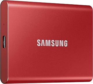 Samsung T7 portable ssd - 2 TB - USB 3.2 Gen 2 - Metallic red SSD (MU -PC2T0R/WW).. Discover endless possibilities with DIAYTAR NIGERIA's comprehensive selection and reliable shipping.