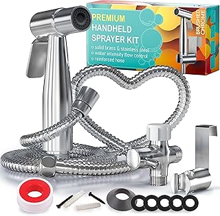 Avabay portable portable shattaf kit for personal hygiene - Fabric layer sprayer - Baby shower spray accessory - Superior water Shattaf sprayer - 60 -inch lerened hose - High pressure/leaks - Islamic steel bed cleaner.. Shop local, shop fast — DIAYTAR Nigeria delivers across the country.