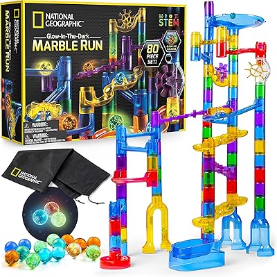 Construction kit of a geographic national luminous ball route with 15 glass balls that shine in the dark, a net storage bag and a ball route (80 pieces).. Shop without limits at DIAYTAR NIGERIA and receive your purchases at budget prices within the week.
