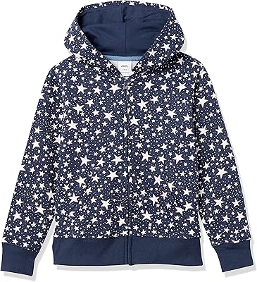 Amazon Essentials fleece hoodie for little girl, navy blue, stars, 4t.. Discover endless possibilities with DIAYTAR NIGERIA's comprehensive selection and reliable shipping.