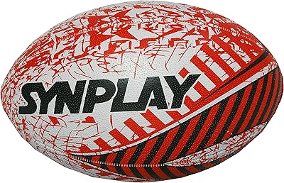 Hand -sewn rubber rugby balloon, size 5 (red).. DIAYTAR NIGERIA: Bridging the gap between consumers and quality products with affordable nationwide shipping.