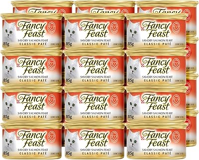 Purina Fancy Feast Classic Delicious Salmon cat food, multicolored, 85 g, package of 24.. DIAYTAR NIGERIA: Your partner in affordable online shopping with dependable delivery within 8 days.