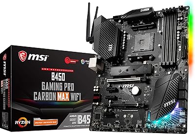 MSI MSI AMD Ryzen Performance Gaming 1st, 2nd and 3rd generation AM4 M.2 USB 3.2 Gen 2 DDR4 HDMI Display Port Wi-Fi Atx (B450 Gaming Pro Carbon Max Wi-Fi).. Embrace the convenience of DIAYTAR NIGERIA with thousands of products at your fingertips, delivered nationwide.