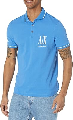 Armani Exchange Polo T-shirt for Men with Classic Cup and Lateral Logo.. Discover endless possibilities with DIAYTAR NIGERIA's comprehensive selection and reliable shipping.