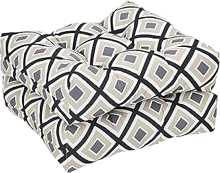 Amazonbasics twisted geometric sore patio chair cushion, 19 "x 5" x 19 ", black (pack of 2).. Your complete shopping companion, DIAYTAR NIGERIA offers extensive selection delivered within the week.