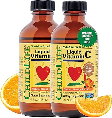 Vitamin C Child Life, orange flavor, glass bottle, 4 oz, pack of 2.. DIAYTAR NIGERIA delivers more than purchases - we deliver affordable shopping solutions within the week.