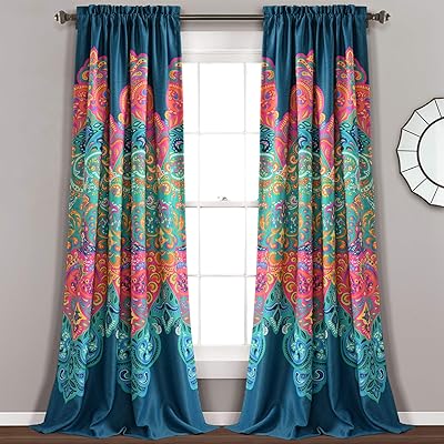 Pair of Boho Chic darling curtains from Lush Decor 84 "X 52".. Shop without boundaries at DIAYTAR NIGERIA, offering affordable products with convenient delivery times.