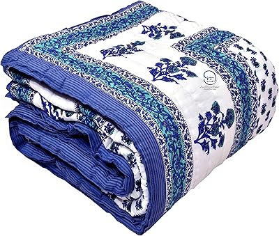 Lush Heaven Decor Double Bed Council in Jaipuri Cotton 210 Son for Winter.. Your digital shopping companion, DIAYTAR NIGERIA offers unmatched value with nationwide shipping.