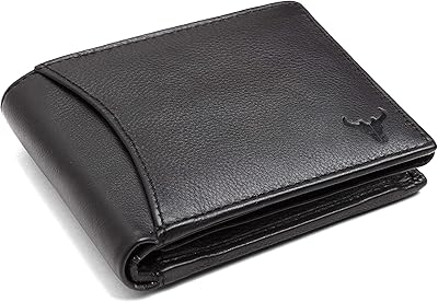 Leather wallet for men from India (black), black, travel accessories.. DIAYTAR NIGERIA makes online shopping accessible to all with budget-friendly prices and reliable delivery.