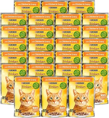 Wet food for Purina Friskies cats with chicken pieces in a broth, 85 g (26 sachets).. Unlock endless possibilities with DIAYTAR NIGERIA's affordable marketplace and reliable delivery service.