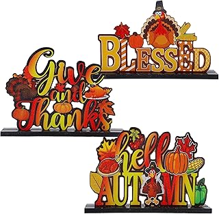 3 pieces Thanksgiving Decorations For Table, Thanksgiving Table Decorations, Pumpkin, Turkey, Decorative Wooden Signs, Harvest and Fête De Thanksgiving Fall, Thanksgiving table decor.. No hassle, just shopping — DIAYTAR Nigeria delivers in under 8 days.