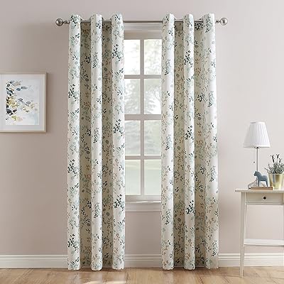 Semi-transparent curtain panel with floral print Marra 918, 46 "x 25", enamel.. Your budget-friendly online marketplace, DIAYTAR NIGERIA delivers a world of products in just 5-8 days.