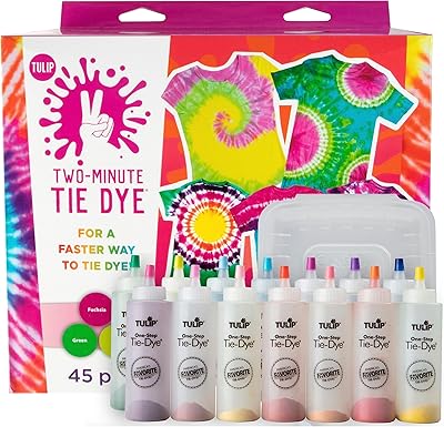 Tulip One Step Tie Dye Kit 2-Pack fast and easy dye kit in 2 minutes by tulip for fast manual work and party supplies, 14 bright colors.. Experience the joy of convenient shopping with DIAYTAR NIGERIA's vast selection and quick delivery service.