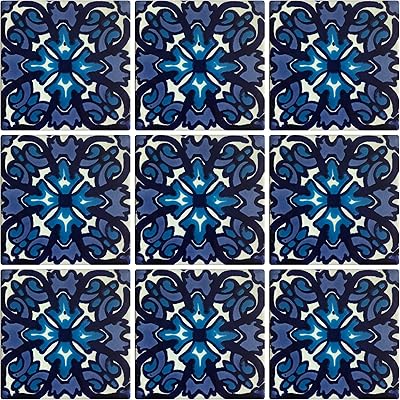 Mexican ceramic tiles Talavera 4 "x 4", 9 pieces (no stickers) A1 export quality! - ex 127.. The best online shopping experience in Nigeria — DIAYTAR delivers it all.