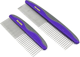 Package of 2 pets for pets by Hertzko - small and large comb included for small and large areas - eliminates tangles, knots, loose fur and dirt. Ideal for daily use for short or long hair dogs and cats.. Explore a world of choices with DIAYTAR NIGERIA's vast catalog and budget-friendly nationwide shipping.