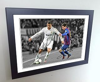 Cristiano Ronaldi Real Madrid Lionel Messi Barcelona 12 x 8.. Experience shopping freedom with DIAYTAR NIGERIA's comprehensive marketplace delivered within 8 days.