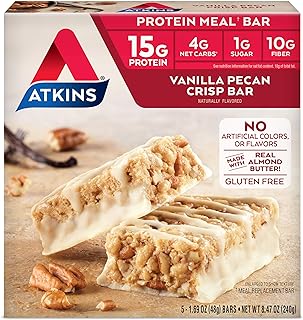 ATKINS protein -rich snack bar crunching vanilla and pacan.. DIAYTAR NIGERIA: Your trusted e-commerce partner with extensive product choices and affordable delivery.