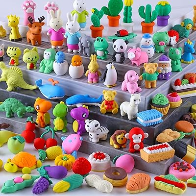 Package of 100 gums to be erased in the shape of animals for children, office animals for children in class, mini gum in 3D puzzle pencil in bulk, cute gums for rewards and class prices, fun novelty, party gifts, back -to -school supplies.. Shopping made simple with DIAYTAR NIGERIA's vast selection and budget-friendly nationwide delivery.