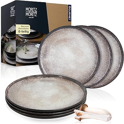 Set of 6 flat plates Moritz & beige plates for people pass in the dishwasher.. Your shopping needs fulfilled through DIAYTAR NIGERIA's extensive selection and nationwide delivery.