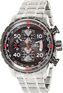 Aviator quartz watch for men with stainless steel bracelet, gold, black, 22 (model: 28898, 28899).. Easy checkout, quick delivery — shop now on DIAYTAR Nigeria.