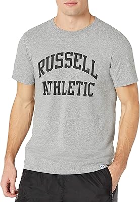 Russell Athletic short-sleeved cotton t-shirt for men, white, xl, white, xl.. DIAYTAR NIGERIA: Bringing the marketplace to every Nigerian with affordable prices and quick delivery.