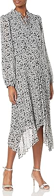 Karl Lagerfeld Paris Dresses Printed Mousseline Dress with Women's Collar Collar.. From fashion trends to home essentials — find it on DIAYTAR Nigeria.