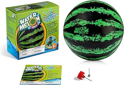 Watermelon ball - Ultimate swimming pool toy - End of year game and original water filling ball for water pass, dip, diving and children's pool games.. DIAYTAR NIGERIA makes quality accessible to all with our affordable prices and quick delivery service.