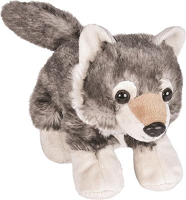 Wild Republic Huggies 16244 Wolf plush, plush, children's gifts, 18 cm.. DIAYTAR NIGERIA: Making quality products accessible to all Nigerians at affordable prices.