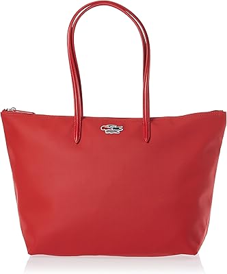 Large canvas shopping bag for women with crocodile pattern colored by lacoste, red, red, one size, western.. Discover endless shopping possibilities at DIAYTAR NIGERIA, with budget-friendly prices and reliable delivery.