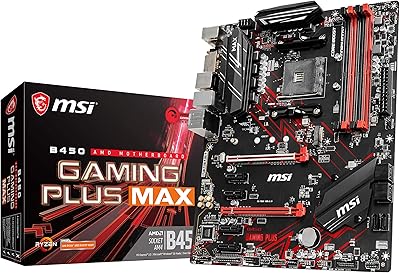 MSI MSI AMD Ryzen 2nd and 3rd generation mothering card AM4 M.2 USB 3 DDR4 DVI HDMI Crossfire Atx (B450 Gaming Plus Max).. Affordable luxury and fast service — only on DIAYTAR Nigeria.