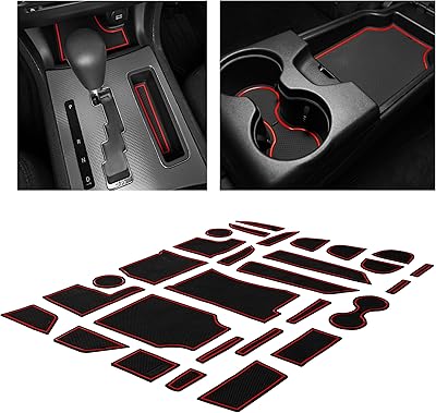 HERO CARBER CARBER for Dodge Charge, Interior non-slip accessories and anti-dust for Chrysler 300, central console liners, door lining, lot of 29 (2011-2014) (red garnish).. DIAYTAR NIGERIA: Where shopping is affordable, selection is vast, and delivery is always reliable.