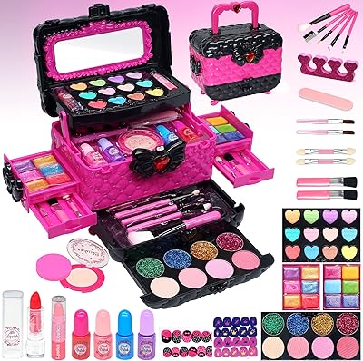 Makeup kit for children for girls - safe and non -toxic washable makeup for children, makeup kit for real girls for children from 4 to 12 years old, princess dressed toys for girls, children, Christmas birthday gifts for girls from 4 to 12 years old.. Experience the satisfaction of affordable shopping with DIAYTAR NIGERIA's nationwide 5-8 day delivery.
