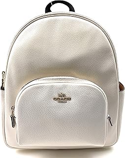Soft leather coach backpack for women (IM/Chalk), chalk, chalk, one size.. DIAYTAR NIGERIA redefines convenience with our vast product selection and swift nationwide delivery.