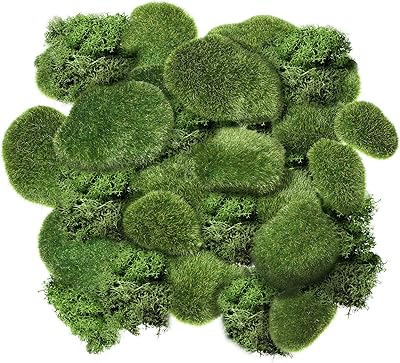 Rock balls in artificial shungdi artificial foam with matching sizes, decorated with false green stones with 20 g of preserved green foam for floral and garden compositions (20 pieces).. Big savings, small wait times — shop now at DIAYTAR Nigeria.