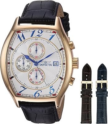 Specialized barrel watch for men 14330 with 3 braided leather bracelets, black/silver, standard, quartz movement, noirargent, standard, quartz movement.. DIAYTAR NIGERIA: Redefining online shopping with unbeatable prices and consistent delivery times.