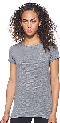 Sports T-shirt with short sleeves UA Heat Gear Under Armor For Women.. DIAYTAR Nigeria offers great deals, a huge product variety, and delivery in under a week.