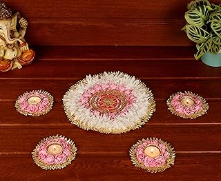 Indian row -row Itiha® Rangoli for Wall, Floor and Table for Christmas decoration and Diwali - 5 -room hand made by hand (12 inch).. One platform, all your needs — DIAYTAR Nigeria delivers quickly.