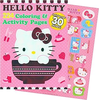 Hello kitty - coloring and activities book with stickers (224 pages)
